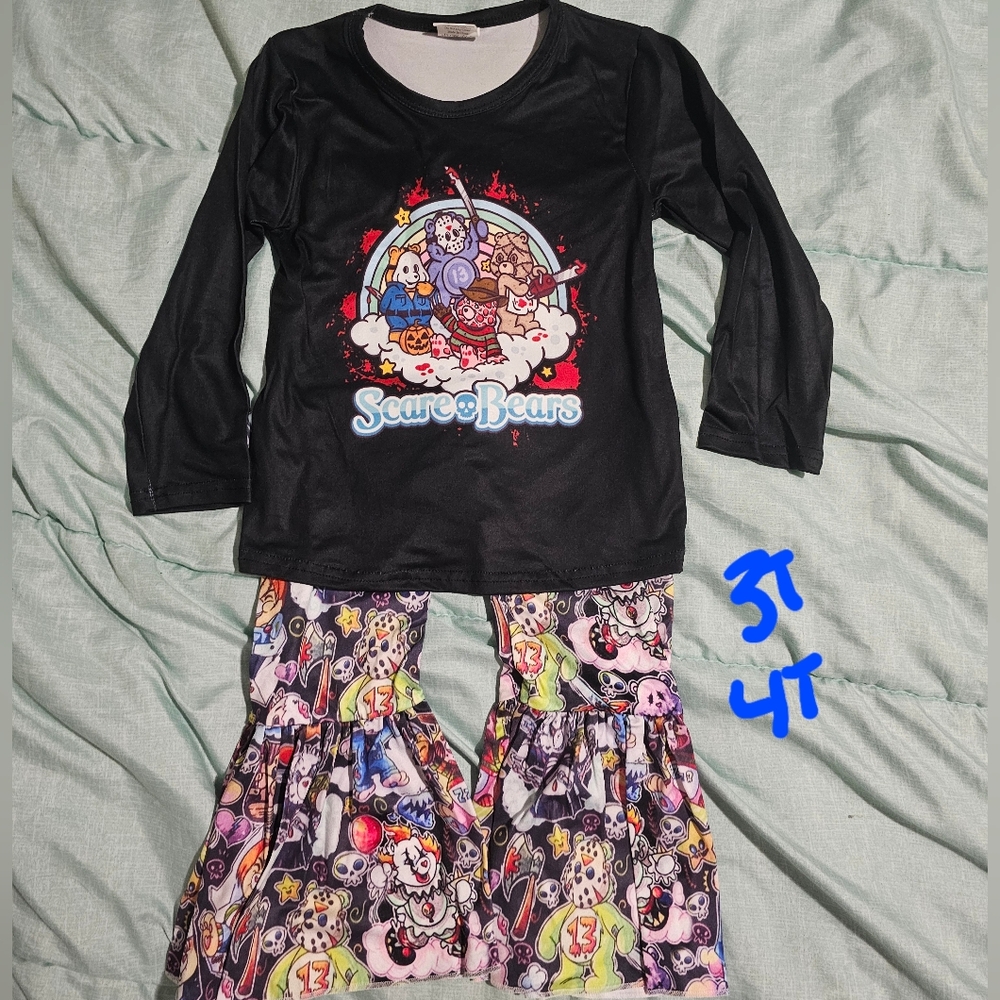 New 2 piece scare bear outfit